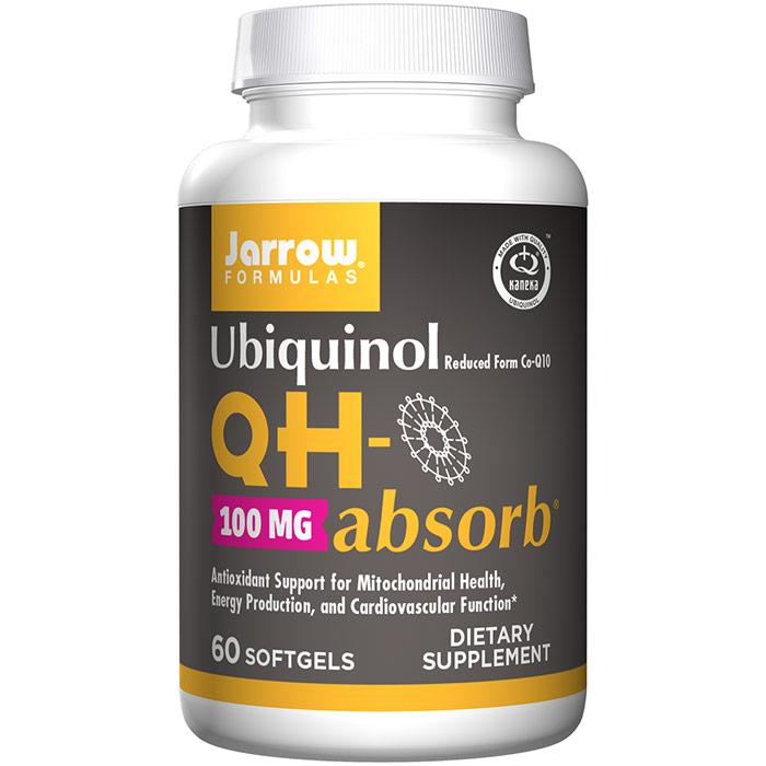 QH-Absorb 100mg, Ubiquinol Kaneka QH, 60 Softgels, Jarrow Formulas