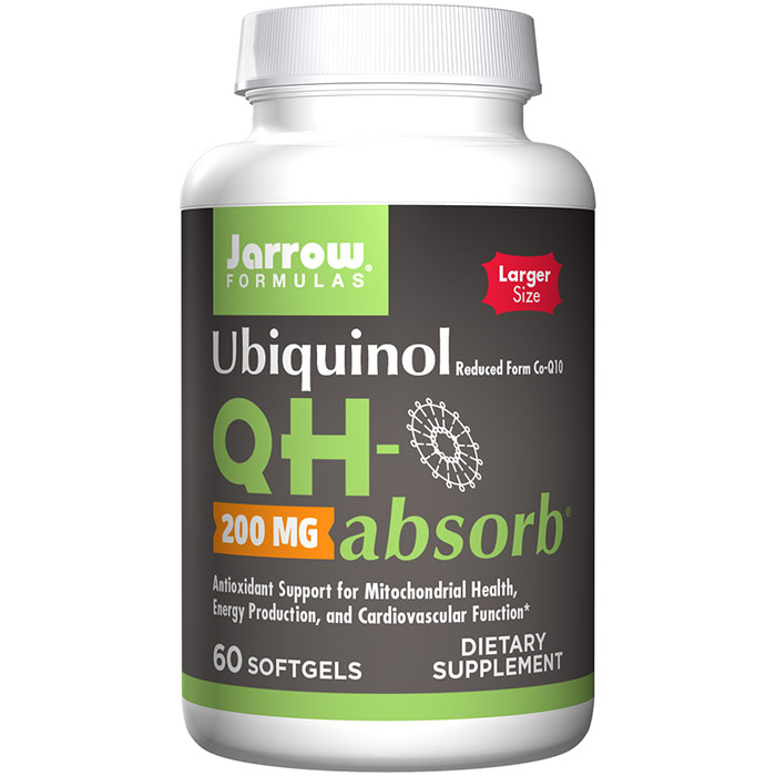 QH-absorb 200 mg, Ubiquinol Kaneka QH, 60 Softgels, Jarrow Formulas