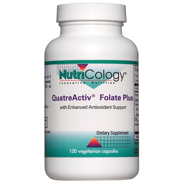 NutriCology/Allergy Research Group QuatreActiv Folate Plus, 120 Vegetarian Capsules, NutriCology