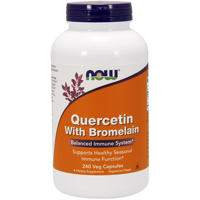 Quercetin with Bromelain, Value Size, 240 Veg Capsules, NOW Foods