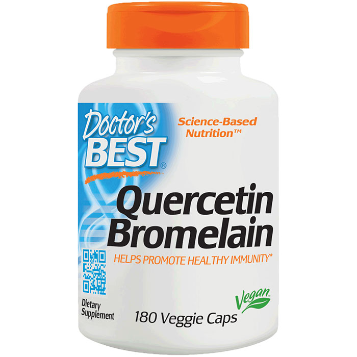 Quercetin Bromelain, Value Size, 180 Veggie Caps, Doctors Best