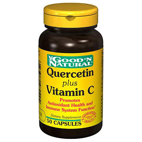 Good 'N Natural Quercetin Plus C (Non-Citrus Bioflavonoid), 50 Capsules, Good 'N Natural
