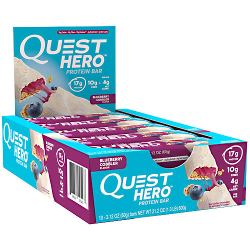 Hero Protein Bar, 2.12 oz x 10 Bars, Quest Nutrition