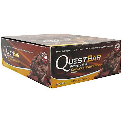 QuestBar Protein Bar, Chocolate Brownie, 12 Bars, Quest Nutrition