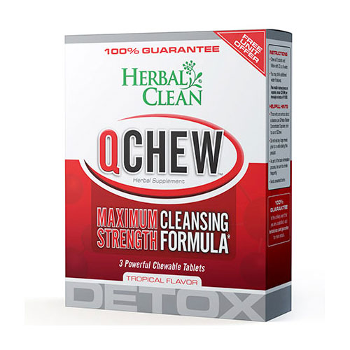 QClean Quick Chew Tropical 1 tablet, Herbal Clean Detox