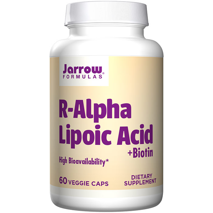 R-Alpha Lipoic Acid + Biotin, 60 Capsules, Jarrow Formulas