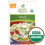 Ranch Salad Dressing Mix, Gluten Free, 1 oz, Simply Organic