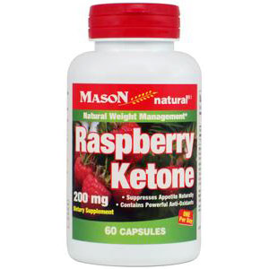 Mason Natural Raspberry Ketone 200 mg, 60 Capsules, Mason Natural
