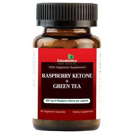 FutureBiotics Raspberry Ketone Plus Green Tea Decaffeinated, 60 Vegetarian Capsules, FutureBiotics