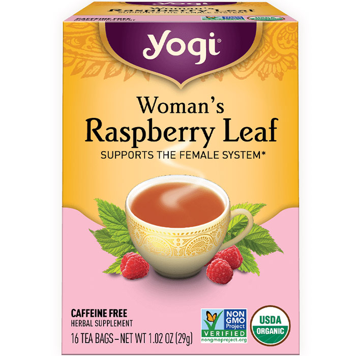 Womans Raspberry Leaf Tea, Female Support, 16 Tea Bags, Yogi Tea