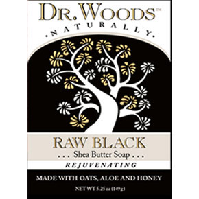 Raw Black Shea Butter Soap Bar, 5.25 oz, Dr. Woods
