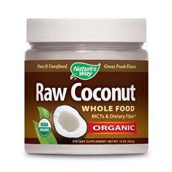 Raw Coconut, Whole Food Organic, 16 oz, Natures Way