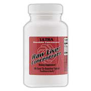 Raw Liver Concentrate 8000 mg, 90 Tablets, Ultra Enterprises
