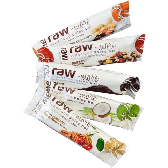 Raw More Superfood Paleo Bar - Banana Cream, 12 Bars, Schinoussa Sea Vegetables