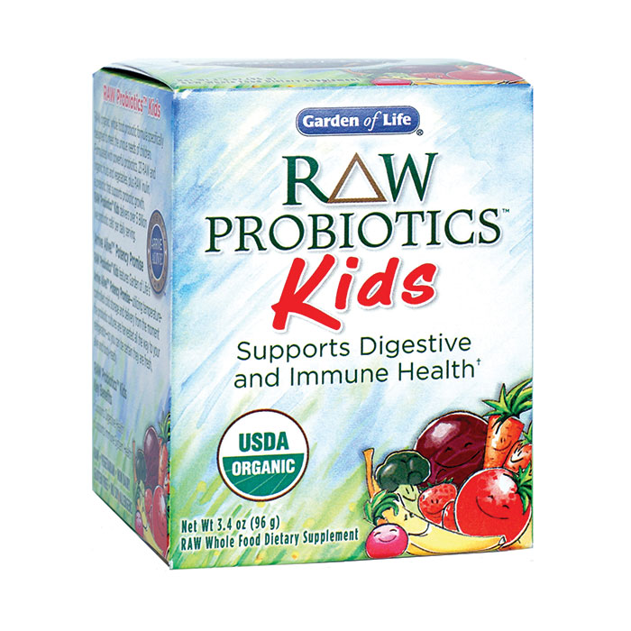 RAW Probiotics Powder for Kids, 3.4 oz x 3 Packs, Garden of Life