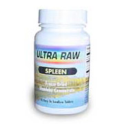 Raw Spleen 200 mg, 60 Tablets, Ultra Enterprises