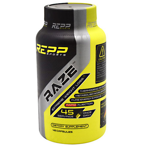 Raze, Energy & Weight Loss Enhancer, 45 Capsules, Repp Sports