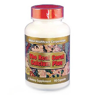 The Real Coral Calcium Plus, 90 Capsules, Global Healthcare Corporation