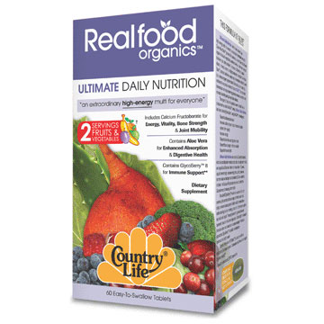 Country Life Realfood Organics Ultimate Daily Nutrition, 90 Tablets, Country Life
