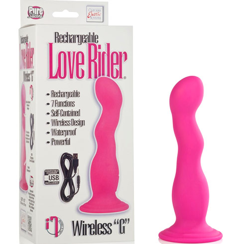 Rechargeable Love Rider Wireless G Vibe, Pink, California Exotic Novelties