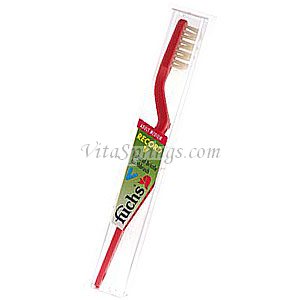 Fuchs Brushes Record V Toothbrush, Natural Bristle, Medium, Fuchs Brushes