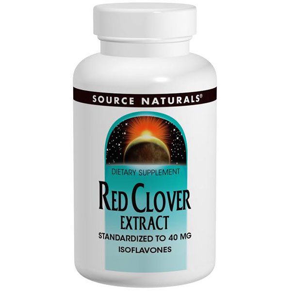 Red Clover Extract, Standardized to 40 mg Isoflavones, 60 Tablets, Source Naturals