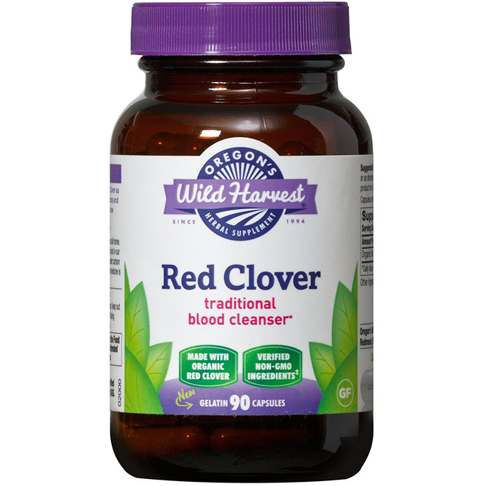 Red Clover, Organic, 90 Capsules, Oregons Wild Harvest