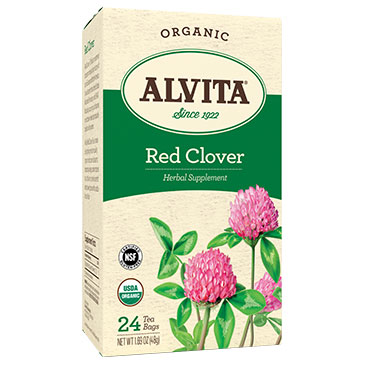 Red Clover Tea Organic, 24 Tea Bags, Alvita Tea