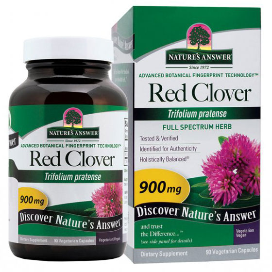 Red Clover Tops, Full Spectrum Herb, 90 Vegetarian Capsules, Natures Answer