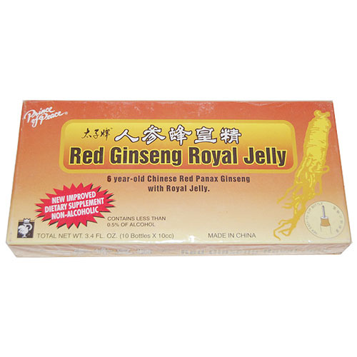 Red Ginseng Royal Jelly, 10 x 10cc, Prince of Peace