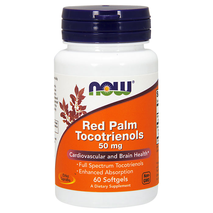 Red Palm Tocotrienols 50 mg, 60 Softgels, NOW Foods
