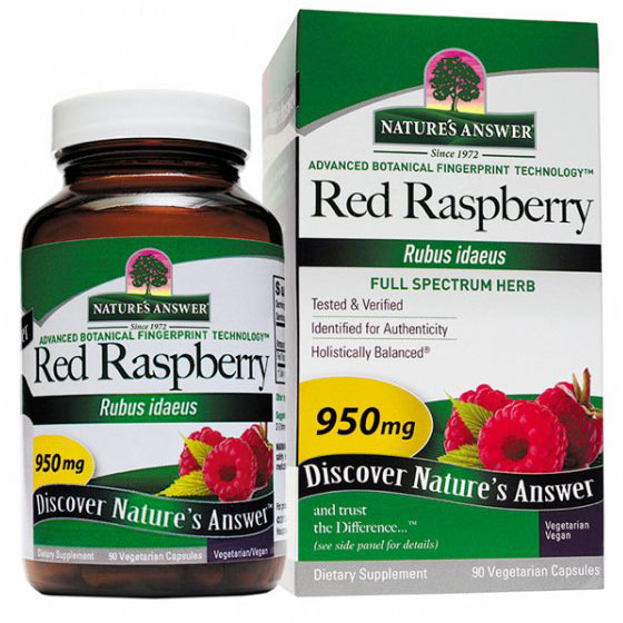 Red Raspberry Leaf Extract, 90 Vegetarian Capsules, Natures Answer