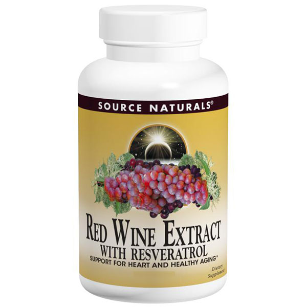 Red Wine Extract with Resveratrol, 60 Tablets, Source Naturals