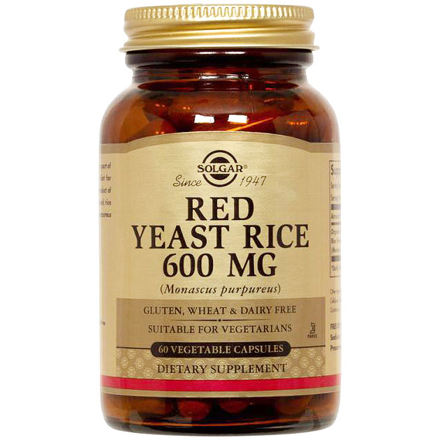 Red Yeast Rice, 120 Vegetable Capsules, Solgar