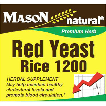 Red Yeast Rice, 120 Capsules, Mason Natural