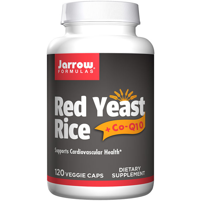 Jarrow Formulas Red Yeast Rice + CoQ10, 120 Capsules, Jarrow Formulas