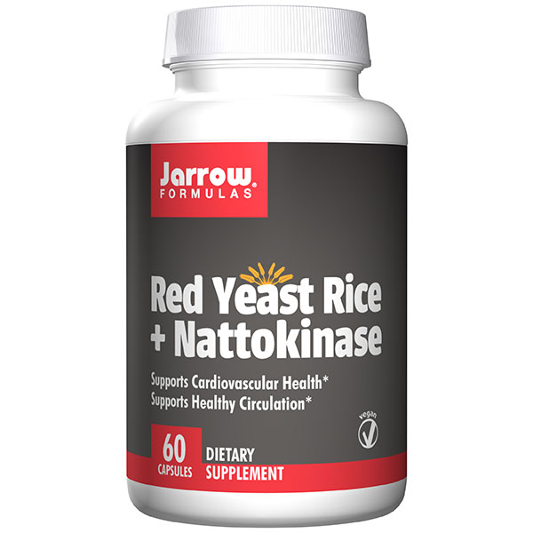 Red Yeast Rice + Nattokinase, 60 Capsules, Jarrow Formulas