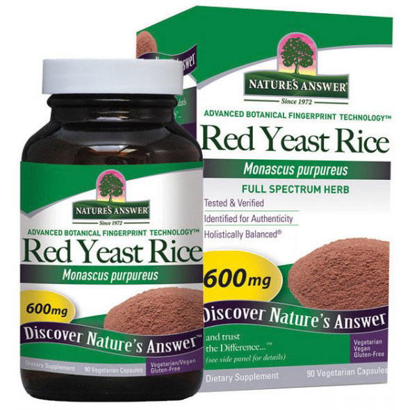 Red Yeast Rice 600mg 90 caps from Natures Answer