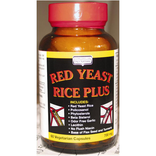 Red Yeast Rice Plus, 60 Vegicaps, Only Natural Inc.