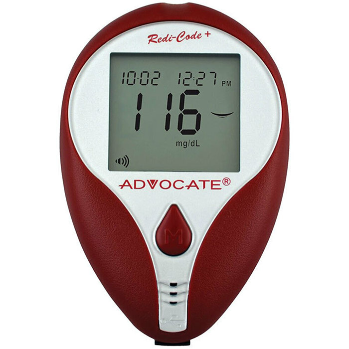 Redi-Code Plus Speaking Blood Glucose Meter, 1 Box, Advocate