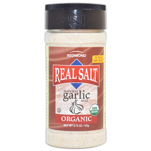 Redmond Trading Company Redmond Real Salt Organic Garlic Salt, 4.75 oz, Redmond Trading Company