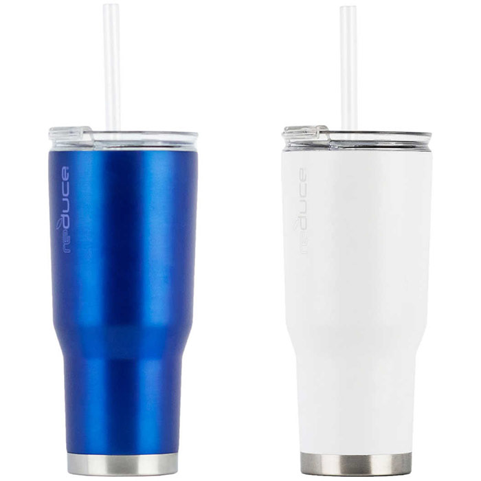 Reduce Cold1 Stainless Steel 24 oz Tumbler with Straw, 2 Pack