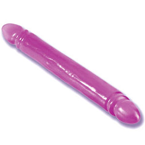 Reflective Gel Smooth Double Dong 12 Inch, California Exotic Novelties