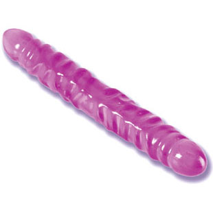 Reflective Gel Veined Double Dong 12 Inch., California Exotic Novelties