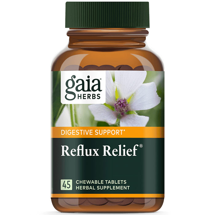 Reflux Relief, Value Size, 45 Chewable Tablets, Gaia Herbs