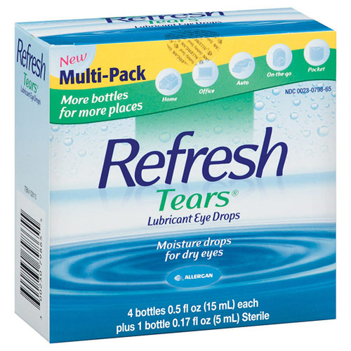 Refresh Tears Lubricant Eye Drops, 15ml x 4 Bottles plus 5ml x 1 Bottle