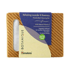 Himalaya Herbal Healthcare Botanique by Himalaya Refreshing Lavender & Rosemary Handcrafted Cleansing Bar, 125 g, Himalaya Herbal Healthcare