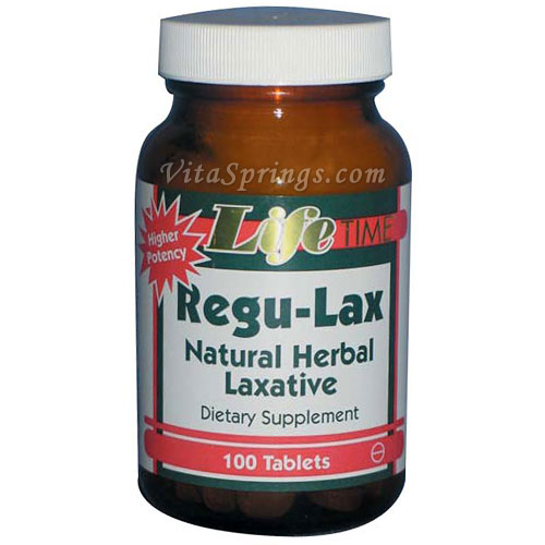 Regu-Lax Natural Herbal Laxative, 100 Tablets, LifeTime