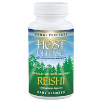 Fungi Perfecti / Host Defense Reishi, 60 Capsules, Fungi Perfecti / Host Defense