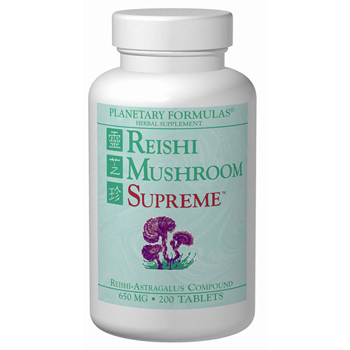 Planetary Herbals Reishi Mushroom Supreme (Reishi-Astragalus Complex) 100 tabs, Planetary Herbals